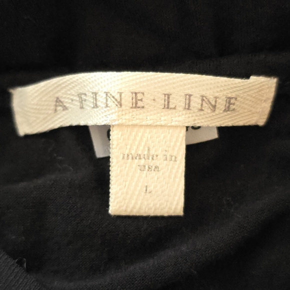 A Fine Line | Black racerback tank top | Large - Picture 3 of 4